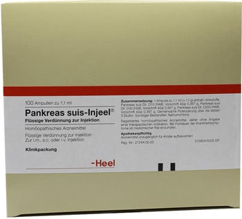 Heel Pankreas Suis Injeele (100 Stk.)