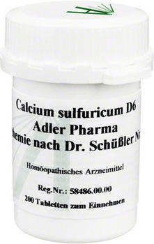 Adler Pharma Biochemie 12 Calcium Sulfuricum D 6 Tabletten (200 Stk.)