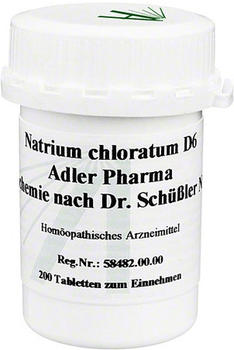 Adler Pharma Biochemie 8 Natrium Chlor. D 6 Tabletten (200 Stk.)