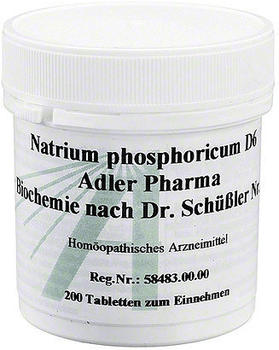 Adler Pharma Biochemie 9 Natrium Phos. D 6 Tabletten (200 Stk.)