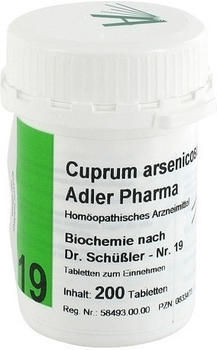 Adler Pharma Biochemie 19 Cuprum Arsen. D 12 Tabletten (200 Stk.)