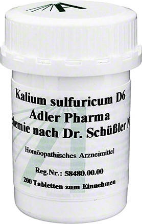 Adler Pharma Biochemie 6 Kalium Sulf. D 6 Tabletten (200 Stk.)