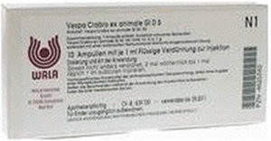 Wala-Heilmittel Vespa Crabro Ex Animale Gl D 5 Ampullen (10 x 1 ml)