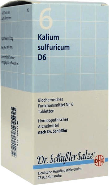 DHU Schüßler-Salz Nr. 6 Kalium sulfuricum D6 Tabletten (420 Stk.)