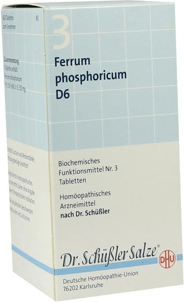 DHU Schüßler-Salz Nr. 3 Ferrum Phosphoricum D6 Tabletten (420 Stk.)