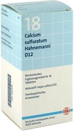 DHU Biochemie 18 Calcium sulfuratum D 12 Tabletten (420 Stk.)
