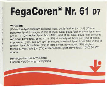 vitOrgan Fegacoren 61 D 7 Ampullen (5 x 2 ml)