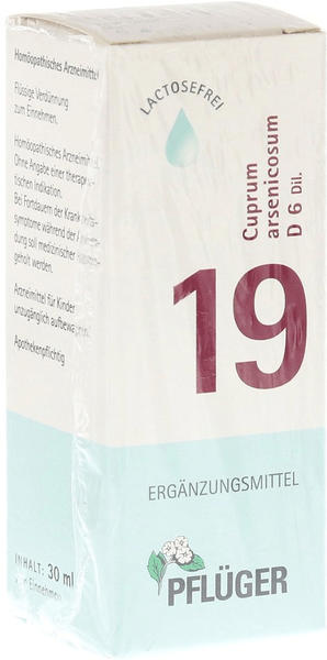 A. Pflüger Schüssler Salz Nr. 19 Cuprum arsenicosum D 6 Tropfen (30 ml)
