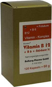 Aalborg Pharma Vitamin B12 + B6 + Folsäure Komplex N Kapseln (120 Stk.)