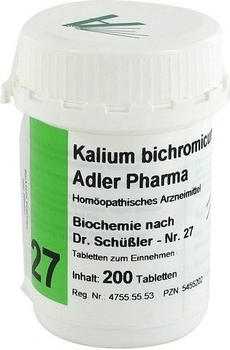 Adler Pharma Biochemie Kalium Bichrom D 12 Tabletten (200 Stk.)