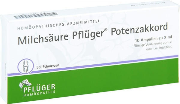 A. Pflüger Milchsäure Potenzakkord Inj. Lösung Ampullen (10 Stk.)
