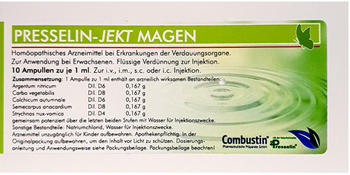 Combustin Presselin-Jekt Magen Ampullen (10x1ml)