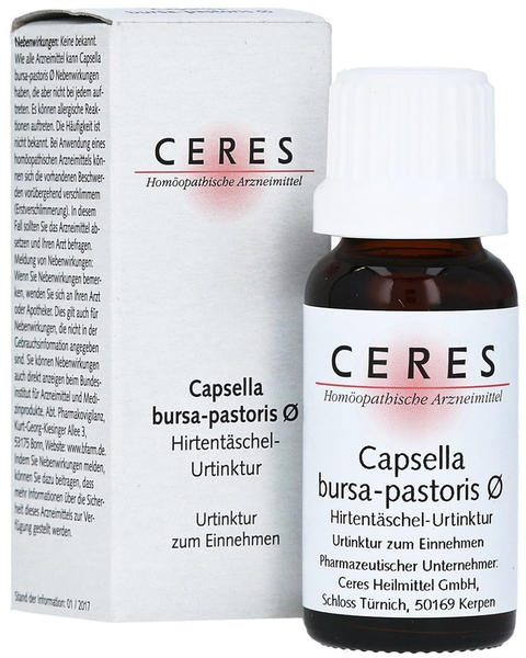 Ceres Capsella bursa-pastoris Hirtentäschelurtinktur (20ml)
