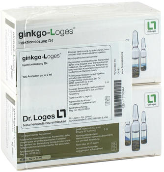 Dr. Loges Ginkgo-Loges Injektionslösung D 4 Ampullen (100x2ml)