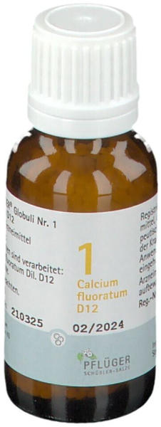 A. Pflüger Biochemie 1 Calcium fluoratum D12 Globuli (15g)
