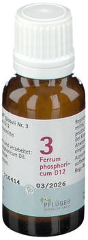 A. Pflüger Schüßler-Salze Nr. 3 Ferrum phosphoricum D12 Globuli (15g)