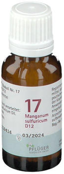 A. Pflüger Biochemie Schüßler-Salz Nr.17 Manganum sulfuricum D12 Globuli (15g)