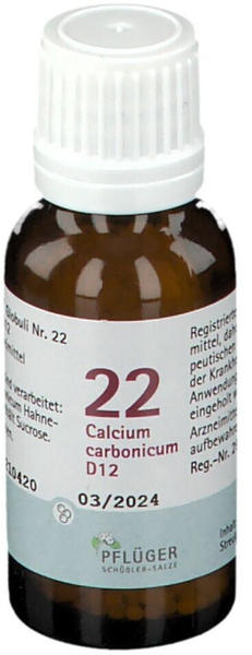 A. Pflüger Biochemie Schüßler-Salz Nr.22 Calcium carbonicum D12 Globuli (15g)