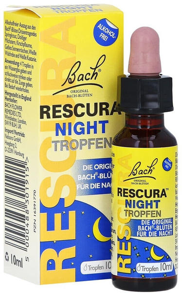 Nelsons GmbH Bachblüten Original Rescura Night Tropfen alkoholfrei (10ml)