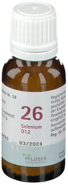 A. Pflüger Biochemie Schüßler-Salz Nr.26 Selenium D12 Globuli (15g)