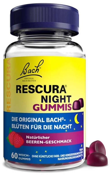 Nelsons Bachblüten Original Rescura Night Gummis Beere (60 Stk.)