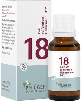A. Pflüger Biochemie 18 Calcium sulfuratum D12 Globuli (15g)