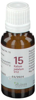 A. Pflüger Biochemie 15 Kalium jodatum D12 Globuli (15g)