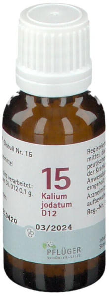 A. Pflüger Biochemie 15 Kalium jodatum D12 Globuli (15g)