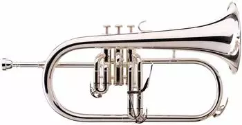 Classic Cantabile Flügelhorn 3 Ventile versilbert mit Mundstück und Koffer (00035106)