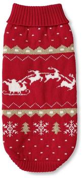 Wolters Strickpullover Santa rot/gold Rücken: 25cm (42442)
