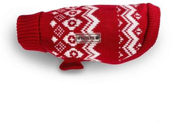 Wolters Norweger Pullover rot/weiß Rücken: 20cm (37701)