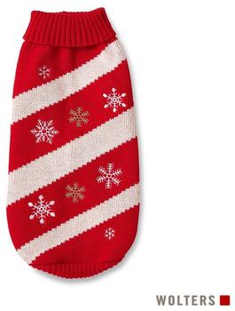 Wolters Strickpullover Frosty rot/weiß Rücken: 20cm (42461)