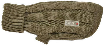 Wolters Zopf-Strickpullover f&uuml;r Mops & Co. olive R&uuml;cken: 50cm (38238)