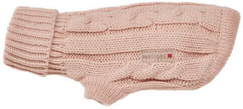 Wolters Zopf-Strickpullover für Mops & Co. rosa Rücken: 30cm (38157)