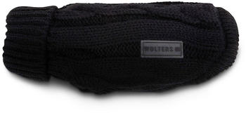 Wolters Zopf-Strickpullover f&uuml;r Mops & Co. schwarz R&uuml;cken: 35cm (38163)