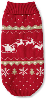 Wolters Strickpullover Santa rot/gold Rücken: 35cm (42444)
