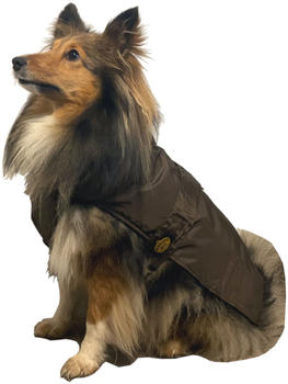 Fashion Dog Hunde-Regenmantel mit Fleecefutter braun 51cm (11051M)