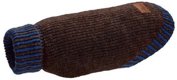 HUNTER Hundepullover Odense mit M&uuml;tze 50 braun/blau