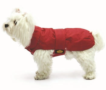 Fashion Dog Hundemantel mit Kunstpelz-Futter rot 30cm (10930R)