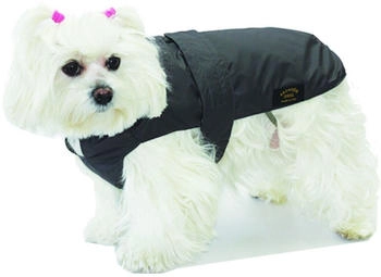 Fashion Dog Hundemantel mit Kunstpelz-Futter schwarz 33cm (10933N)