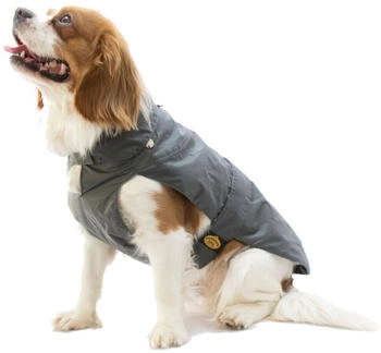 Fashion Dog Hundemantel mit Kunstpelz-Futter grau 85cm (10985G)