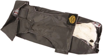Fashion Dog Hundemantel mit Kunstpelz-Futter grau 90cm (10990G)