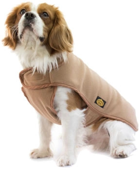 Fashion Dog Fleece-Hundemantel camel/beige 33cm (10633C)