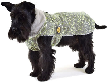 Fashion Dog reflektierender Regenmantel Hund mit Kunstpelzfutter 39cm (25239)
