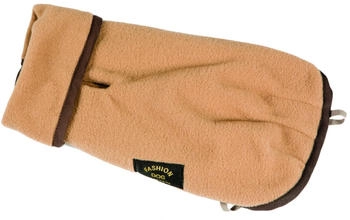 Fashion Dog Fleece-Hundemantel camel/beige 80cm (10680C)