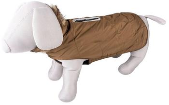 Duvo+ Hundemantel mit Kapuze Fluffy khaki XS (14047)