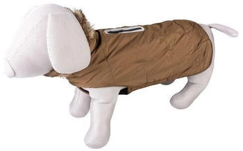 Duvo+ Hundemantel mit Kapuze Fluffy khaki M (14049)
