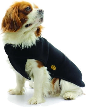 Fashion Dog Fleece-Hundemantel Schwarz 60 cm