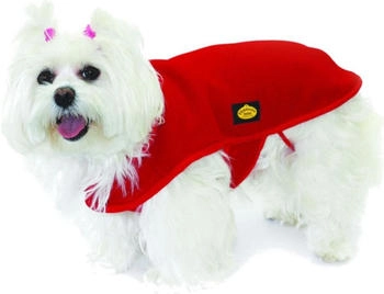Fashion Dog Fleece-Hundemantel Rot 30 cm