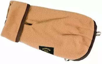Fashion Dog Fleece-Hundemantel Camel/Beige 43 cm